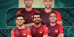 منتخب مصر يتوج بلقب بطولة إفريقيا لتنس الطاولة للرجال